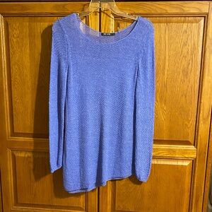 NIC+ZOE Periwinkle Crew Neck Sweater
